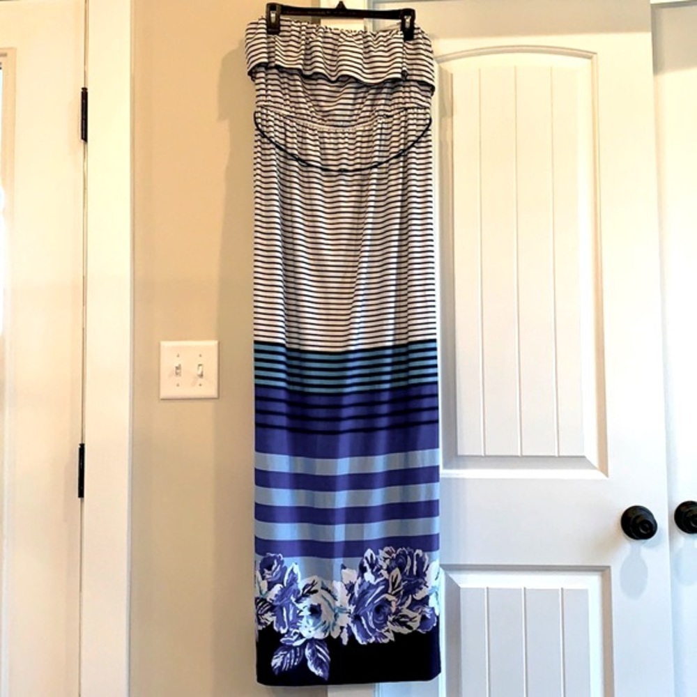 Strapless summer dress